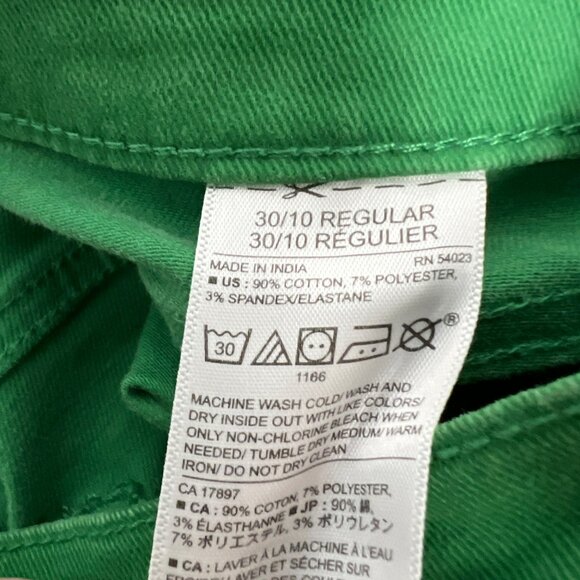 Banana Republic Skinny Mid Rise Jeans Green Women’s Size 10/30 New - Picture 8 of 9